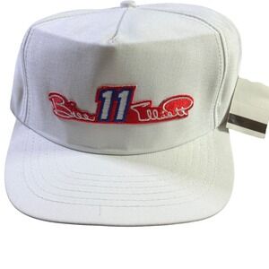 Vintage Racing Hat Bill Elliott #11 Adjustable Snapback White‎ Cap